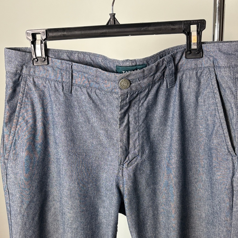 Heather Blue/gray slim fit Casual Pants 33x34